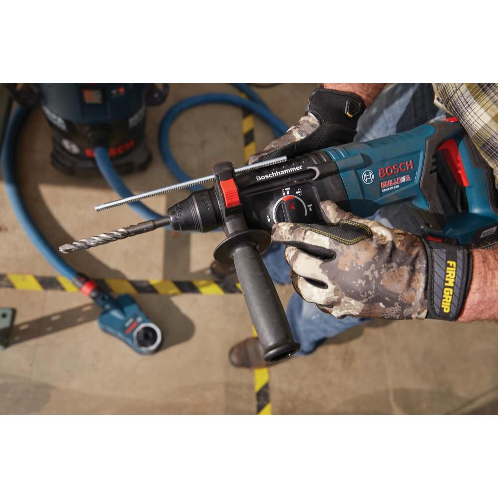 Bosch GBH18V-26DN 18V EC Brushless SDS Plus Rotary Hammer Drill - Cordless Concrete Demolition Tool (Bare Tool) for Masonry, Construction & DIY Projects