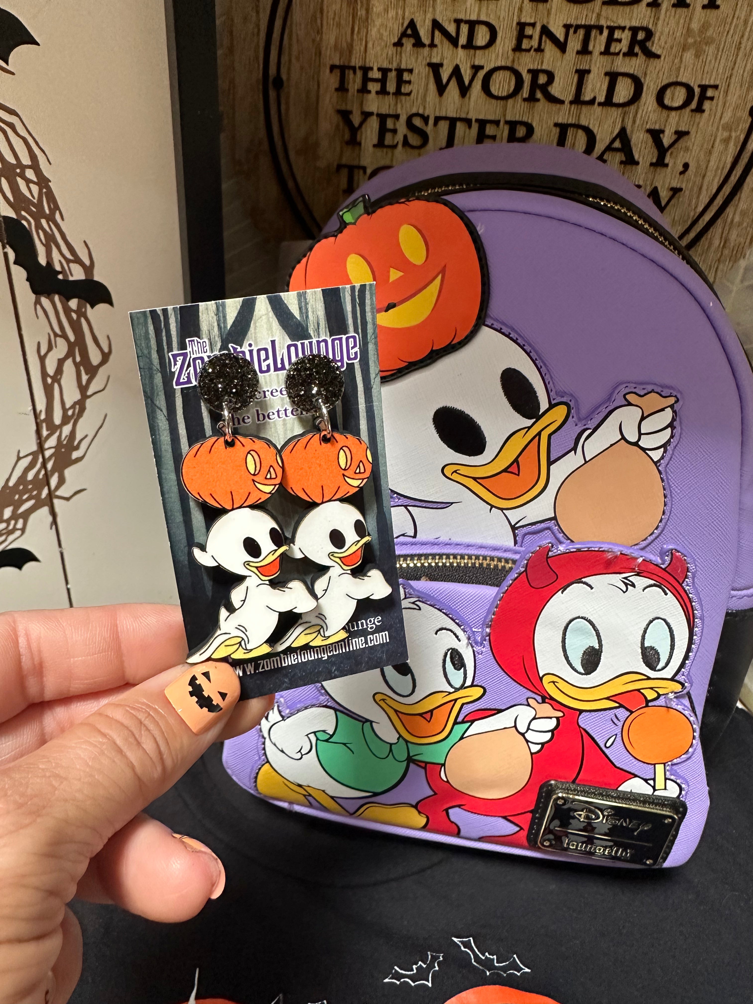 Halloween Duck Earrings - Cute Duckling Trick or Treat Jewelry for Women & Girls | Perfect for Halloween Parties, Costume Accessories & Gifts