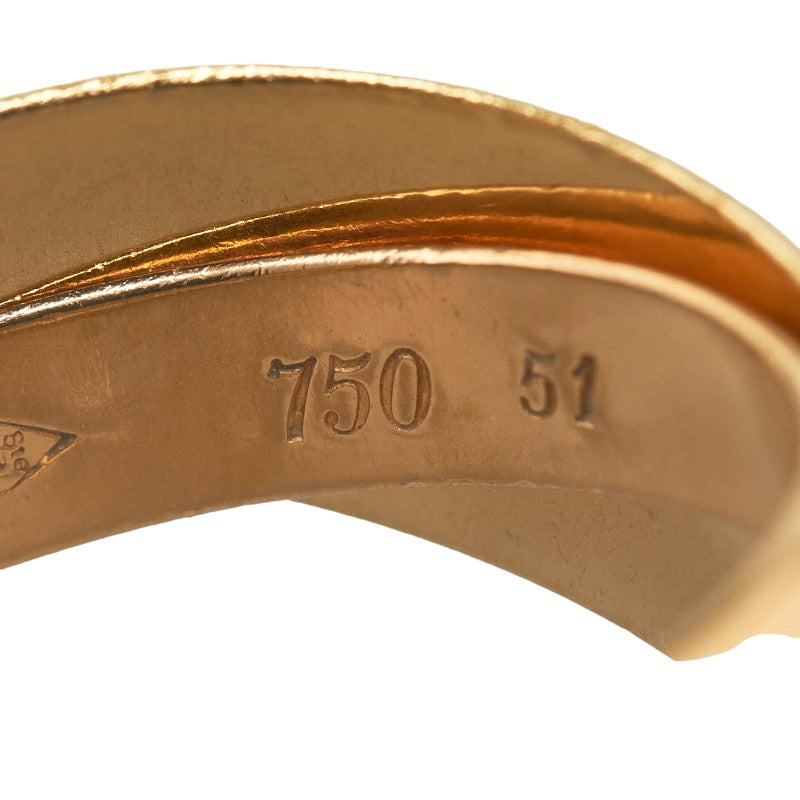 18K Gold Trinity Ring for Women - Elegant Stackable Band with Rose, White & Yellow Gold - Perfect for Anniversary, Wedding & Everyday Wear