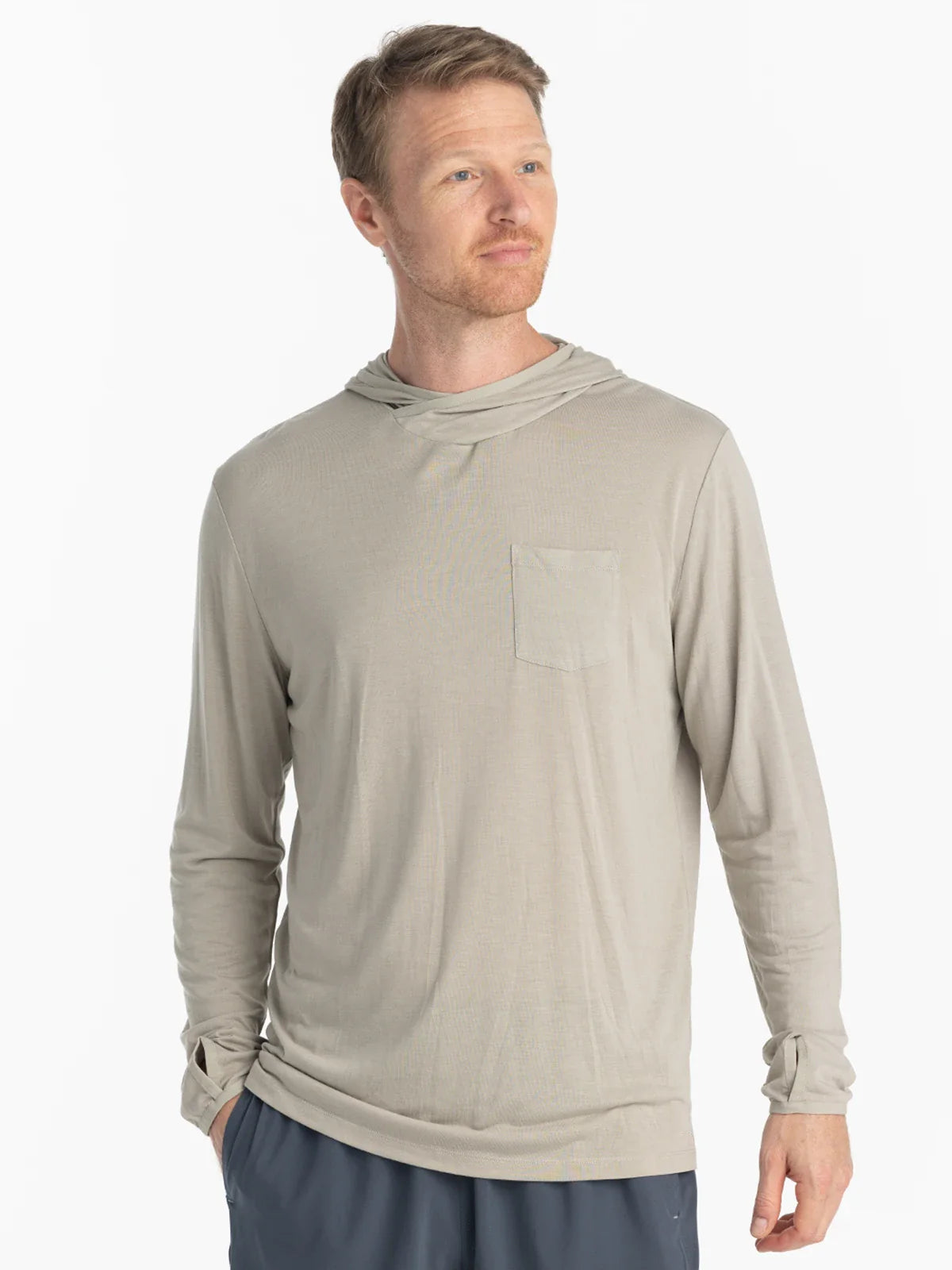Men's Bamboo Lightweight Hoodie - Eco-Friendly & Breathable Pullover for Casual Wear, Outdoor Activities & Lounge Comfort