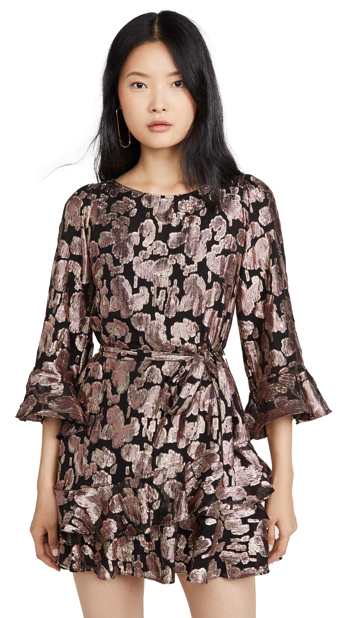 SALONI Women's Marissa Mini C Dress - Elegant Floral Print Cocktail Dress for Parties, Weddings & Date Nights | Perfect for Summer & Special Occasions