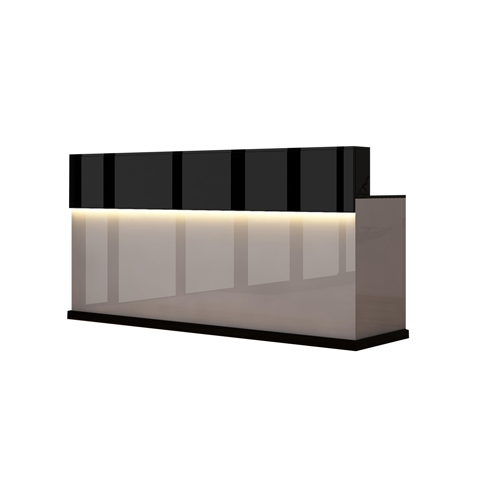Reception Counter Desk with Lockable Drawer - 23.62