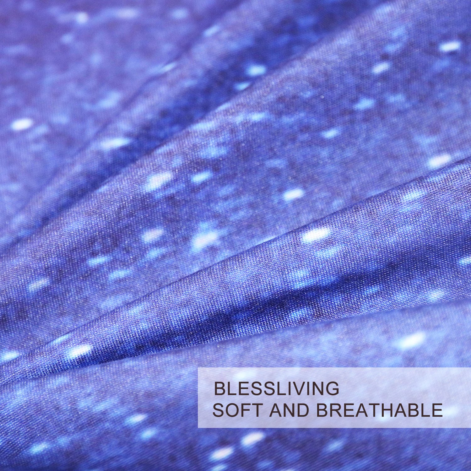 BlessLiving Purple Galaxy Unicorn Twin Bedding Set for Kids & Teens | 3-Piece Psychedelic Space Unicorn Comforter Set with Sparkly Pink & Purple Design | Perfect for Girls' Bedroom Decor, Sleepovers & Fantasy Themed Rooms