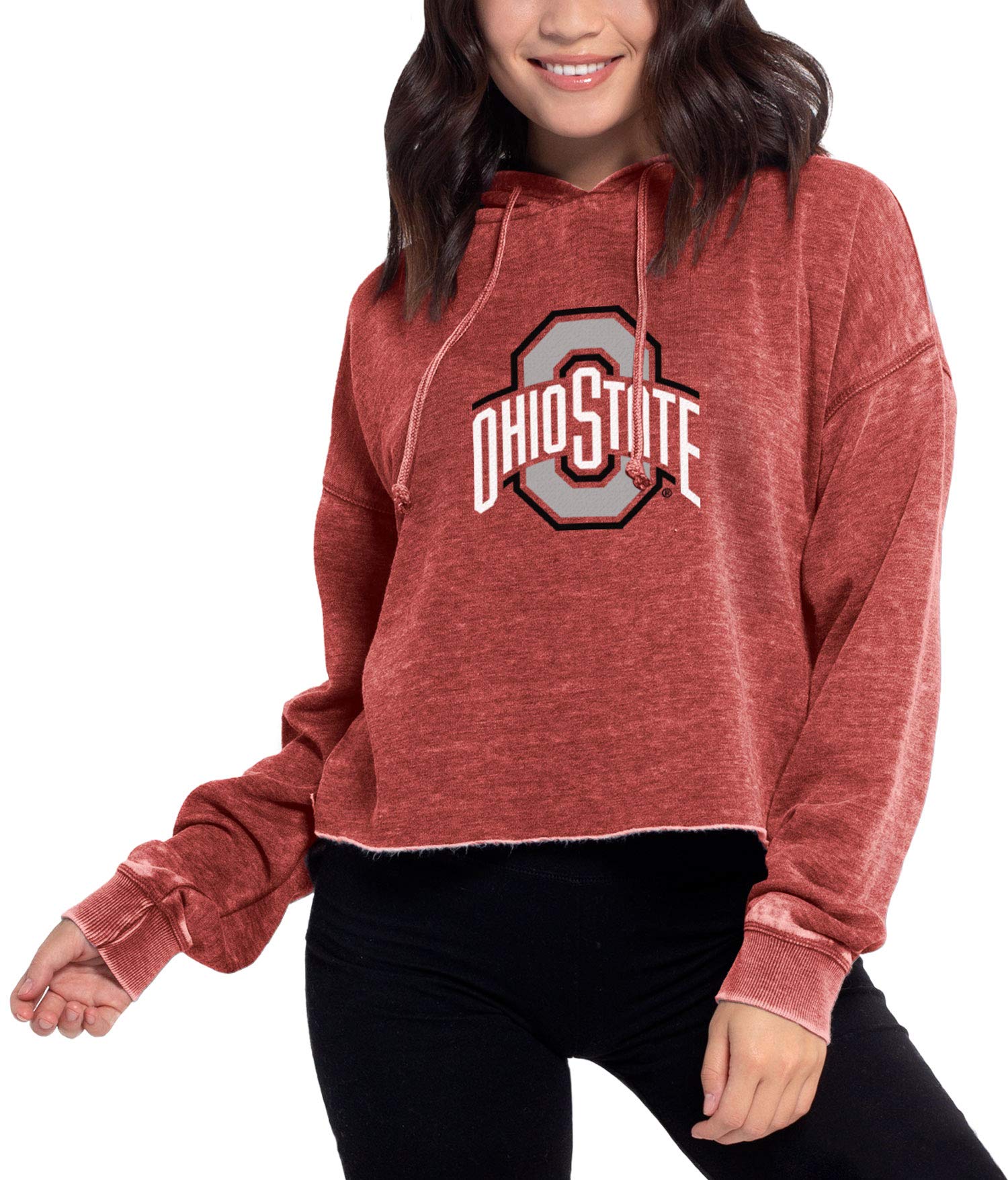 Chicka-D Women's Campus Cropped Hoodie - Trendy Oversized Pullover for College Students | Perfect for Casual Wear, Campus Outfits & Street Style Fashion