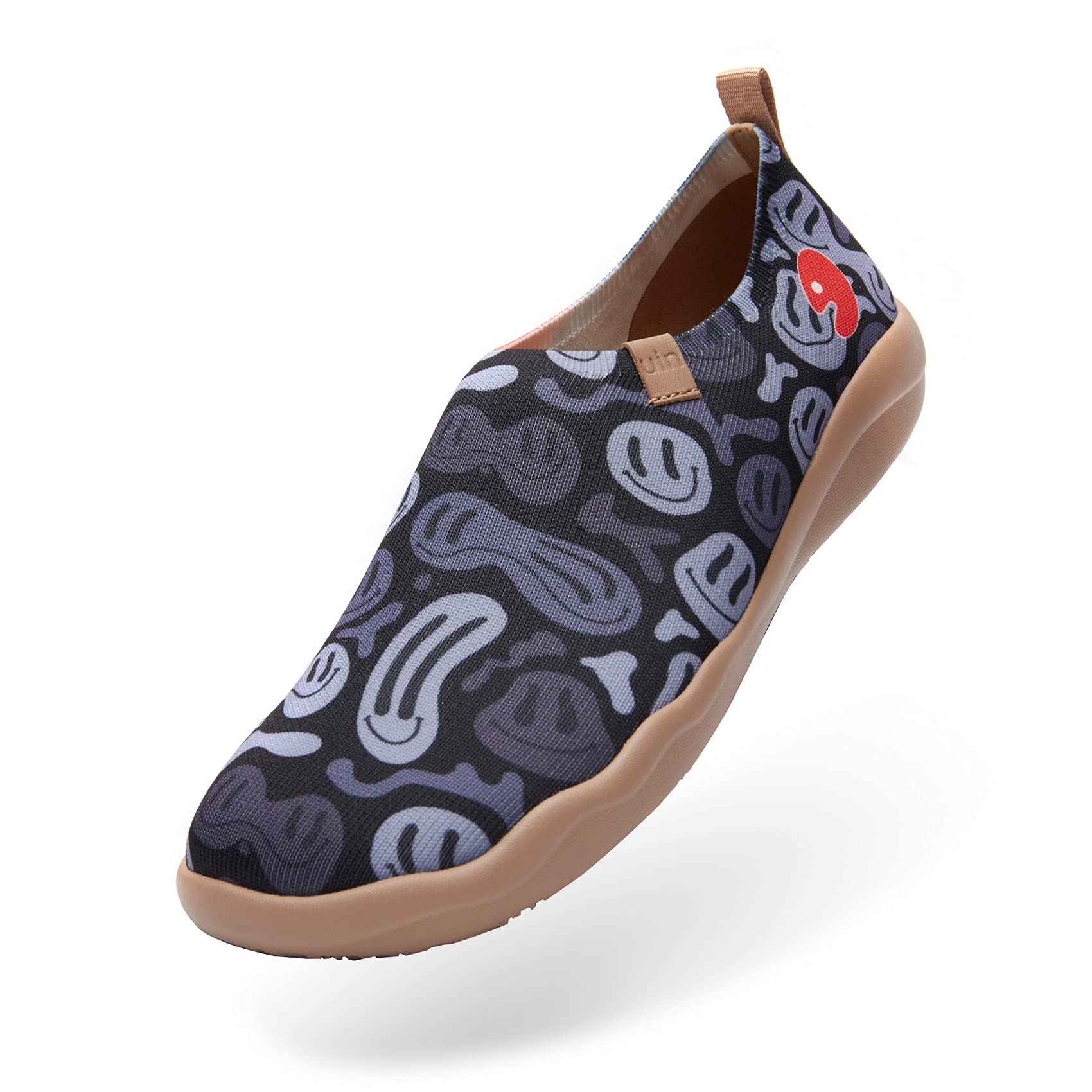 UIN Men's Slip-On Loafers - Lightweight Knit Walking Shoes for Travel & Casual Wear | Comfortable Fashion Sneakers | Perfect for Daily Commute, Weekend Outings & Business Trips | Love Confession Toledo II