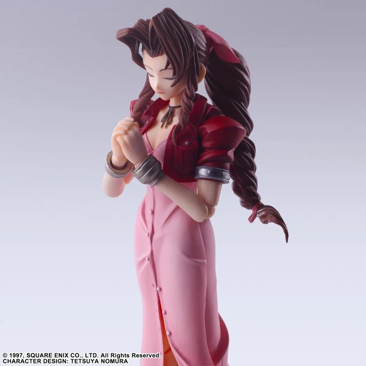 Bring Arts Final Fantasy XVII Aerith Gainsborough Action Figure - Square Enix Reissue Collectible for Gamers & Anime Fans | Perfect for Display, Cosplay, and Gift Giving