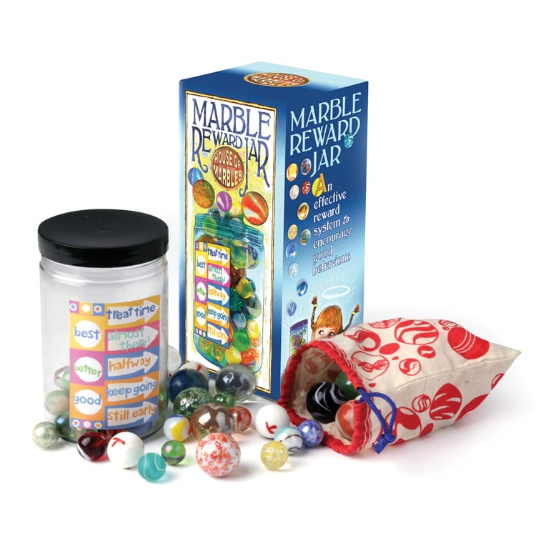 Marble Reward Jar for Kids - Motivational Behavior Incentive System for Classroom & Home - Perfect for Teachers & Parents