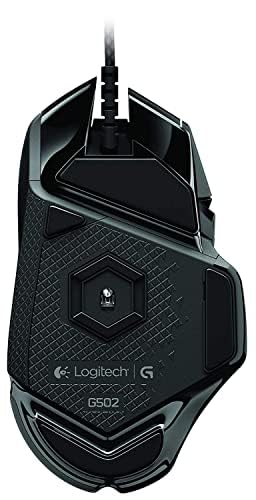 Logitech G502 Proteus Spectrum RGB Gaming Mouse - 12,000 DPI Adjustable, 11 Programmable Buttons, Customizable Weights (5x3.6g) - Perfect for FPS, MMO & Esports Gaming - PC & Mac Compatible