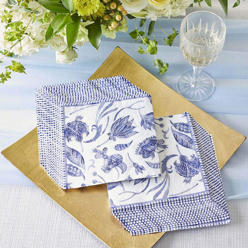 Kate Aspen Blue Willow Wedding Napkins - Premium Thick Decorative Dinner Napkins for Wedding Reception, Bridal Shower & Luncheon Serveware | Elegant Table Setting for Special Occasions