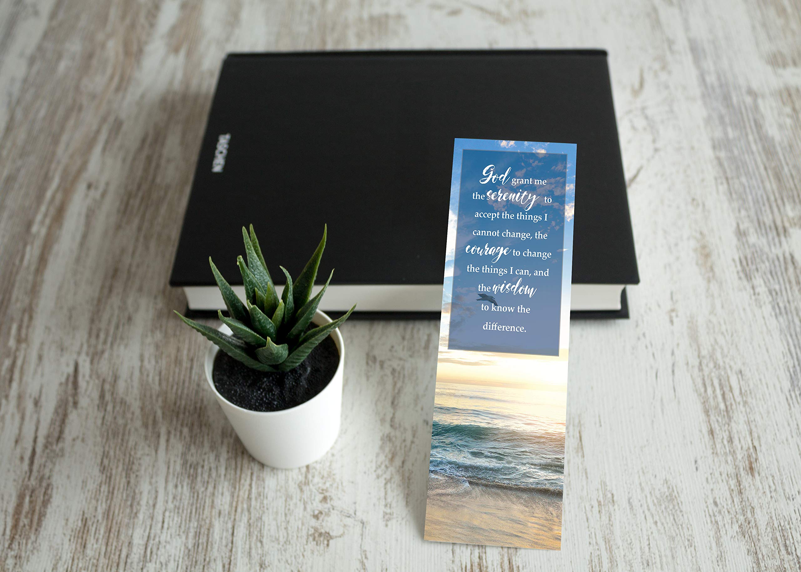 Serenity Prayer Bookmarks - Pack of 48 Inspirational Gift for Bible Study, Recovery Groups & Daily Reflection