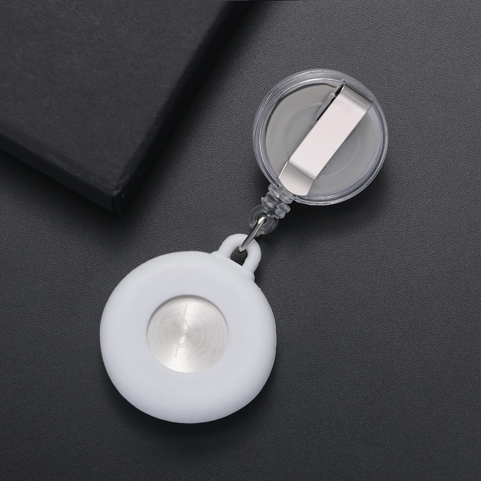 Lancardo Retractable Nurse Watch Clip - Pearl Flower Badge with Second Hand & Stethoscope Lapel Fob - Waterproof Pocket Watch for Doctors & Nurses (Men & Women) - Perfect for Medical Shifts, Clinical Work & Healthcare Professionals