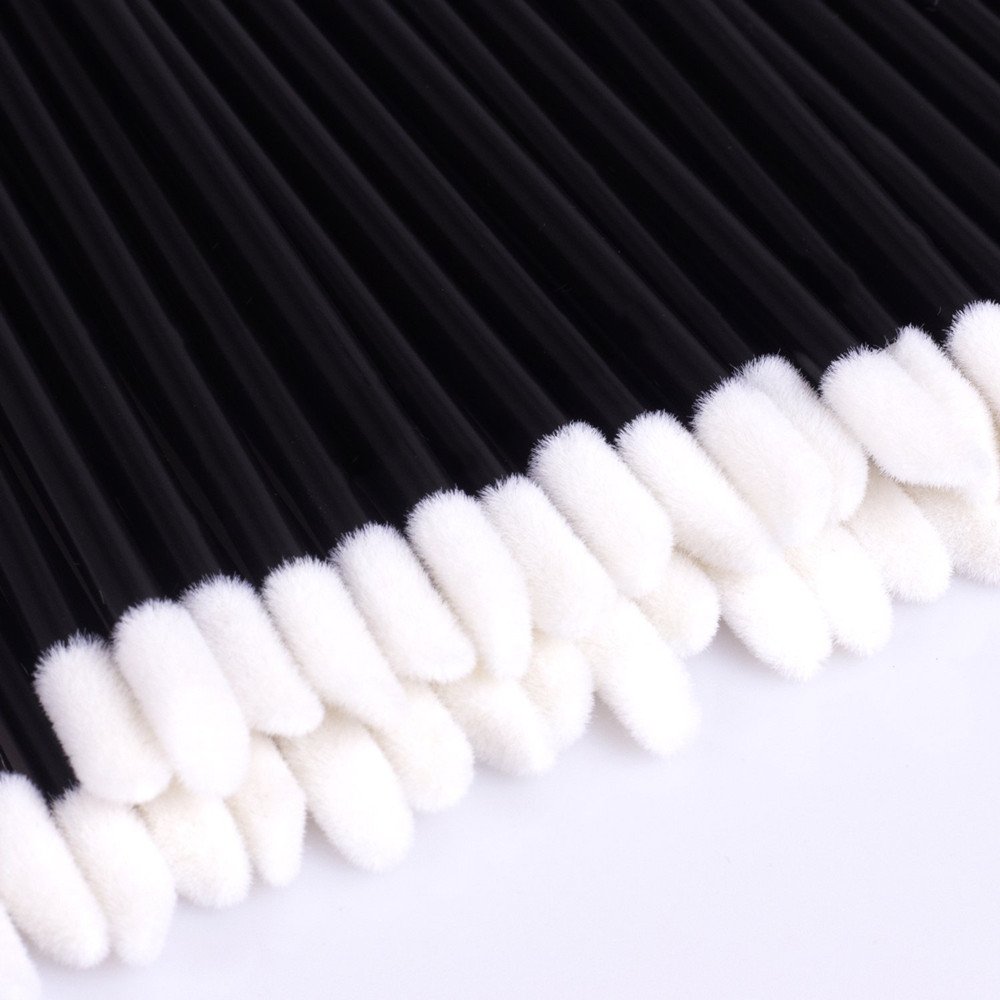 300 PCS Professional Eyelash Extension Kit - Disposable Lash Spoolies, Micro Swab Brushes, Mascara Wands & Lip Brushes for Eyelash Extensions, Tattoo & Makeup Application (Black) - Perfect for Salon Professionals & DIY Beauty Enthusiasts