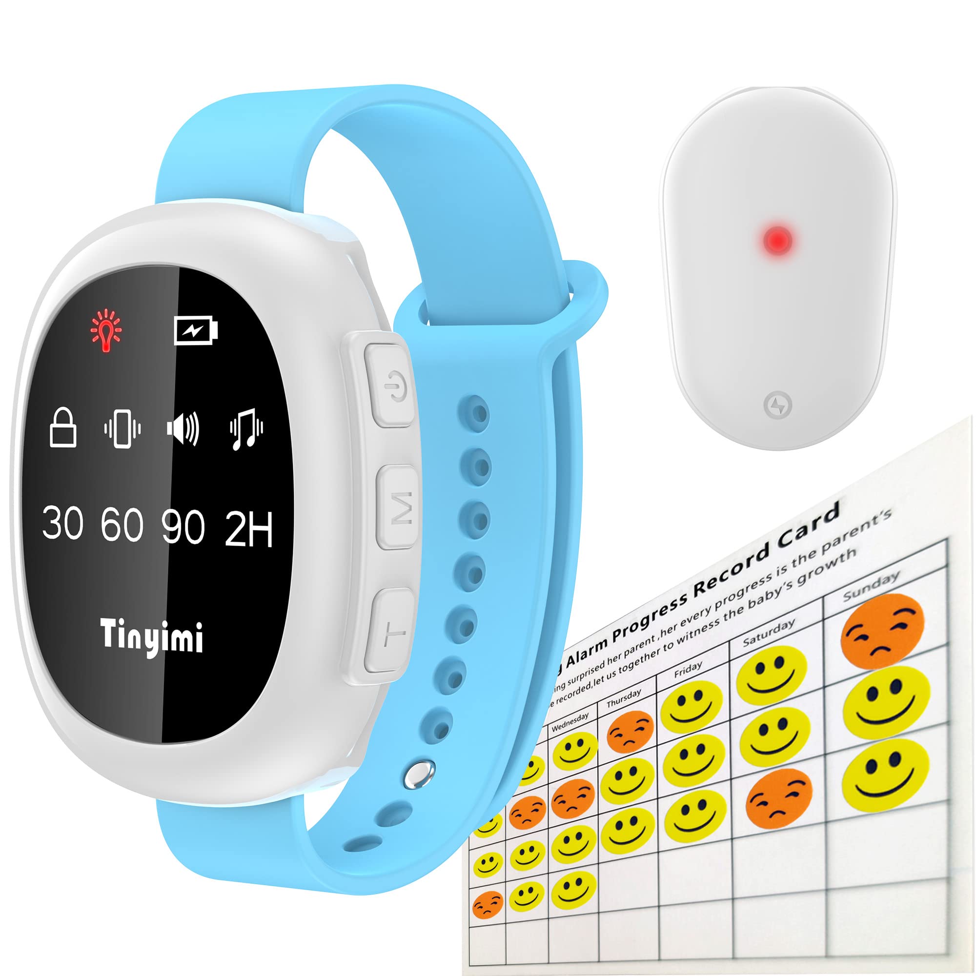 **Wireless Bedwetting Alarm for Kids – Sound & Vibration Alert with Timer – Potty Training Aid for Nannies & Nursing Workers (Black) – Ideal for Nighttime & Travel Use**