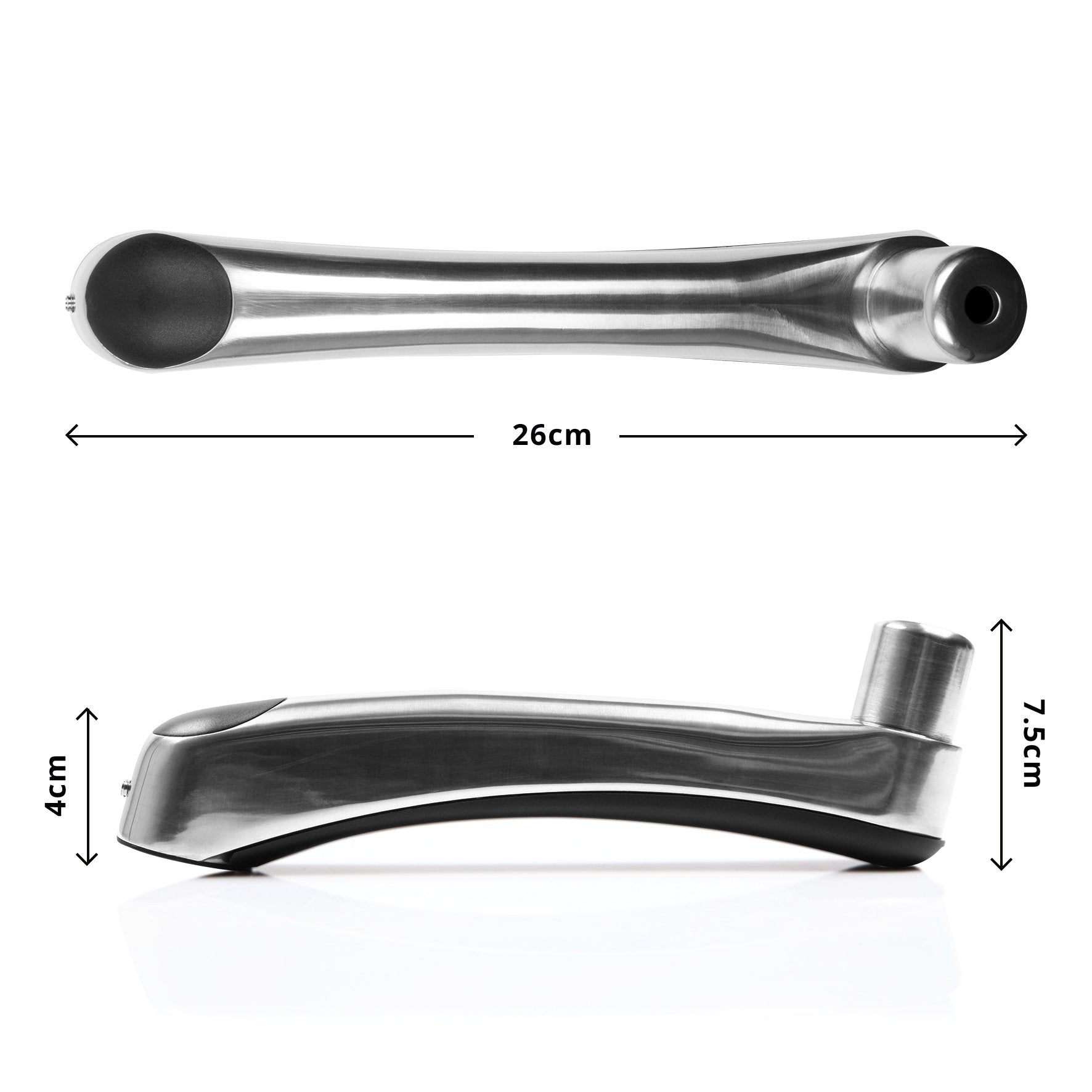 Duronic DM65 Monitor Arm Stand Replacement Spare Arm - Single Steel Gas-Powered Arm with Chrome Finish | Compatible with DM651, DM652, DM653 Models | Perfect for Office Workstations, Gaming Setups & Ergonomic Workspaces