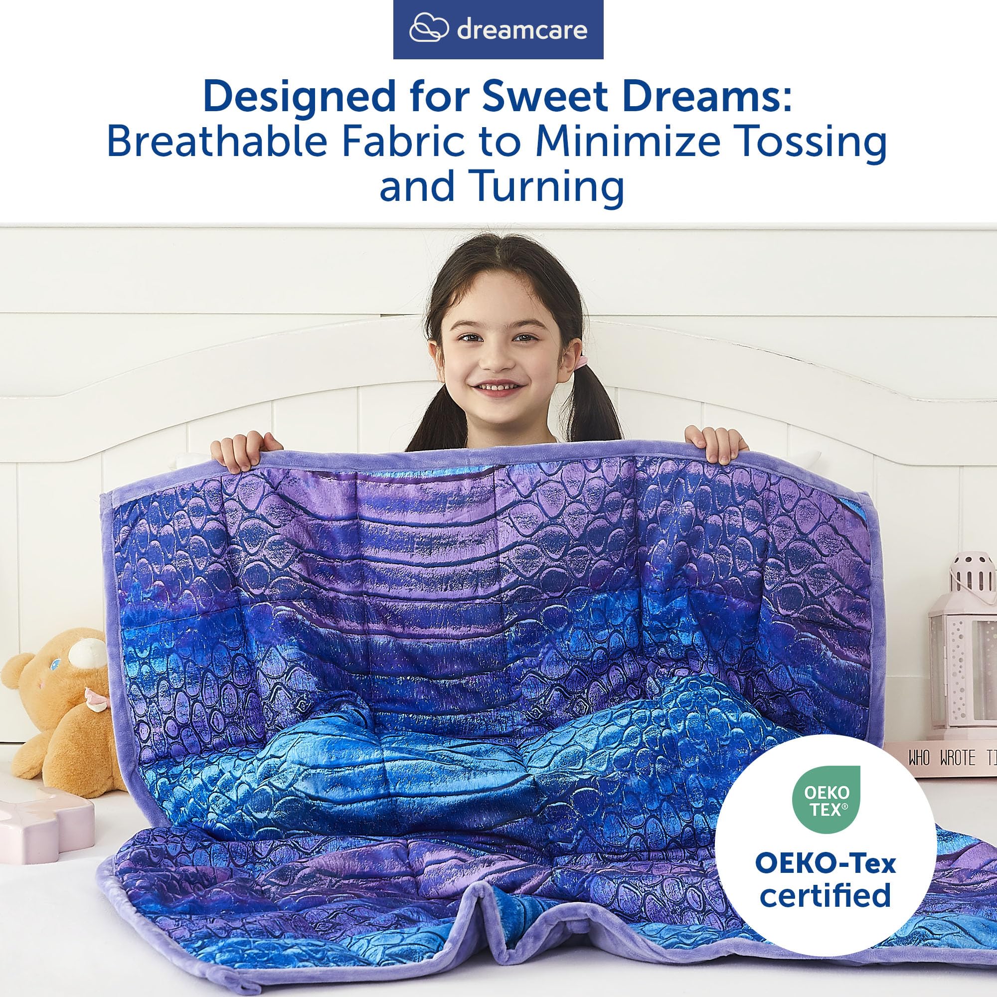 **DREAMCARE 5lbs Cooling Weighted Blanket for Kids & Toddlers (36