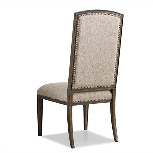 Hooker Furniture Rhapsody Insignia Dining Chairs Set of 2 - Rustic Walnut Finish - Elegant Kitchen & Dining Room Seating for Home & Restaurant Use
