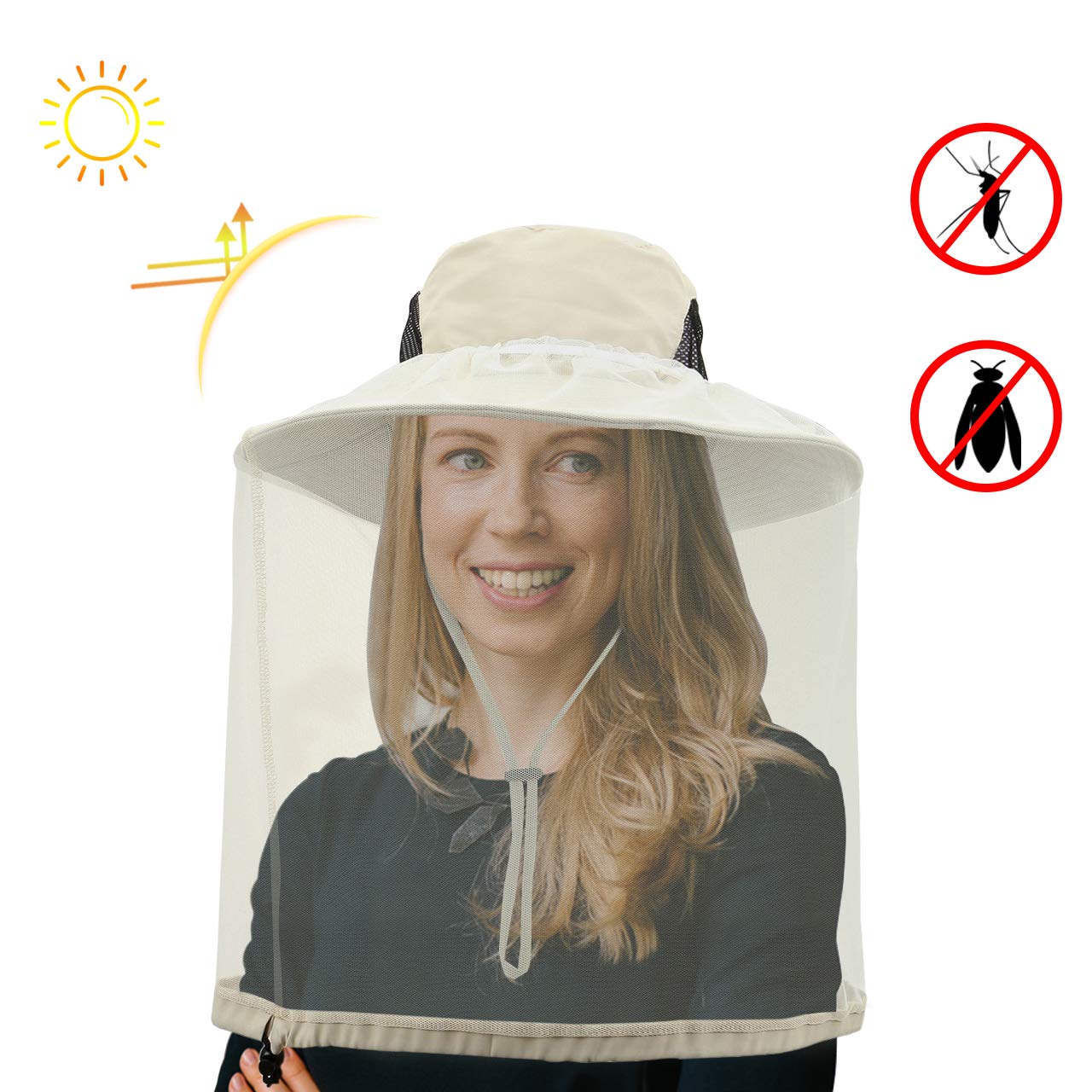 2 Pack Sun Protection Hats for Men & Women - UPF 50+ UV Protection for Gardening, Hiking, Fishing - Wide Brim Outdoor Sports & Summer Beach Accessories