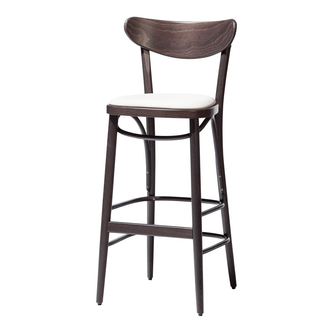 Premium Banana Barstool 131 - Upholstered Seat with Durable Beech Wood Frame - Perfect for Kitchen Islands, Bars & Home Decor