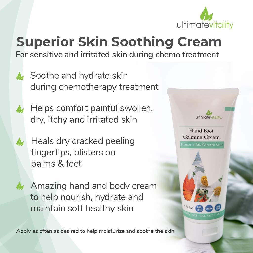 UltimateVitality Oncology Cream for Chemotherapy Patients - Natural Organic Skincare Gift Set for Cancer Care (Men & Women) | Soothes Dry Skin During Treatment, Perfect Chemo Care Package for Recovery Support
