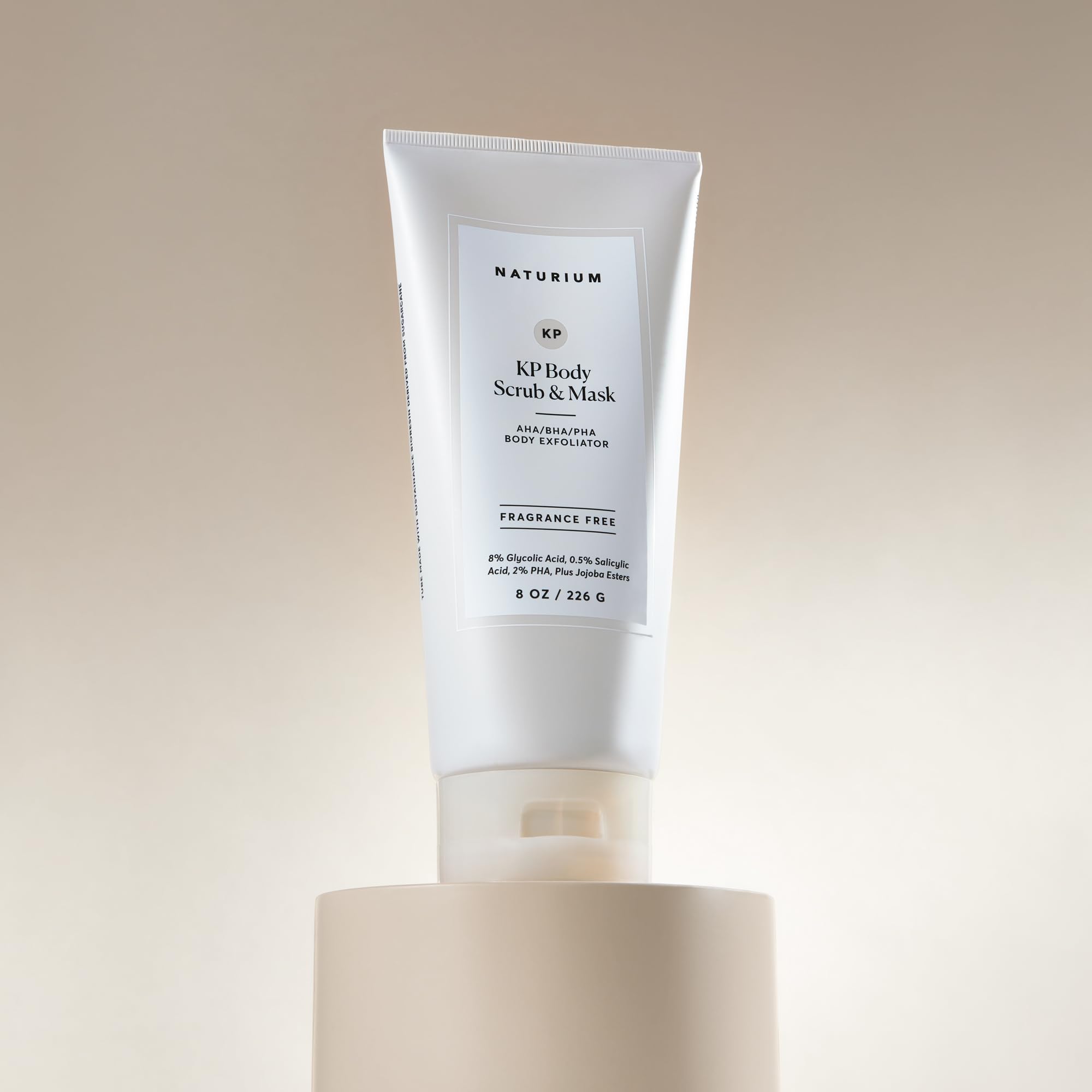 Naturium KP Body Scrub & Mask for Keratosis Pilaris Treatment - Bump Eraser Exfoliating Shower Scrub for Smooth Skin | 8oz (226g) | Perfect for Dry, Rough Skin & Body Acne Relief