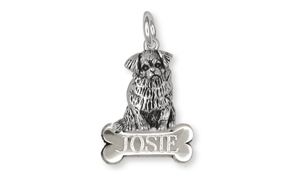 Handmade Sterling Silver Tibetan Spaniel Personalized Pendant - Custom Dog Jewelry Gift for Pet Lovers | Perfect for Birthdays, Anniversaries & Dog Memorials