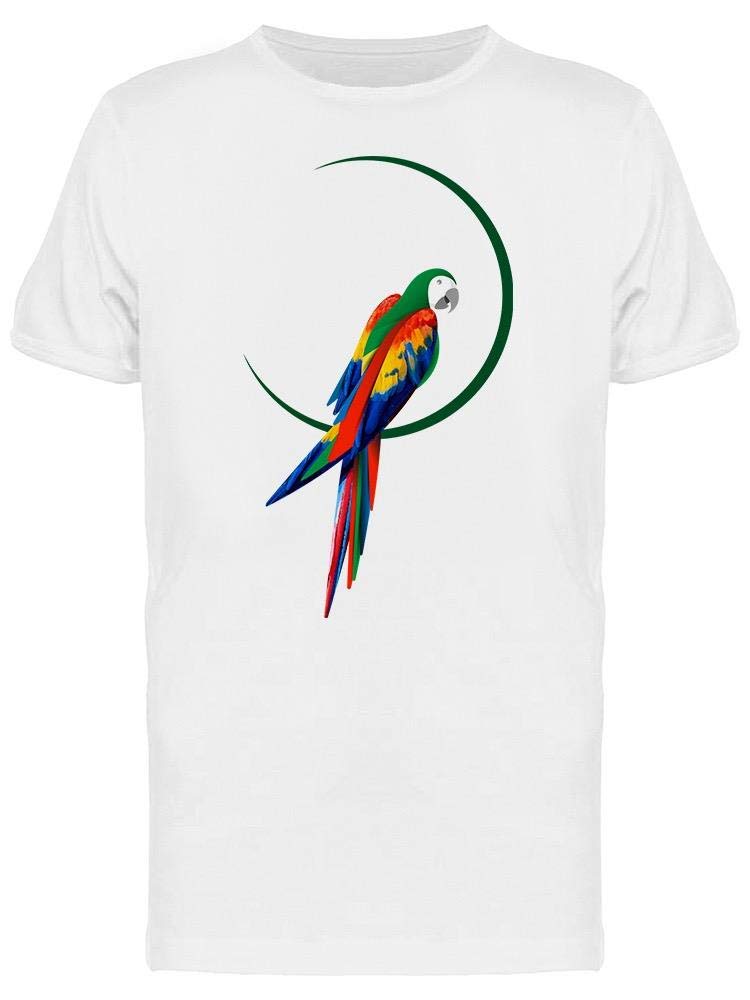 Stylish Parrot Logo Graphic T-Shirt for Men - Trendy Casual Wear for Street Fashion & Everyday Outfits