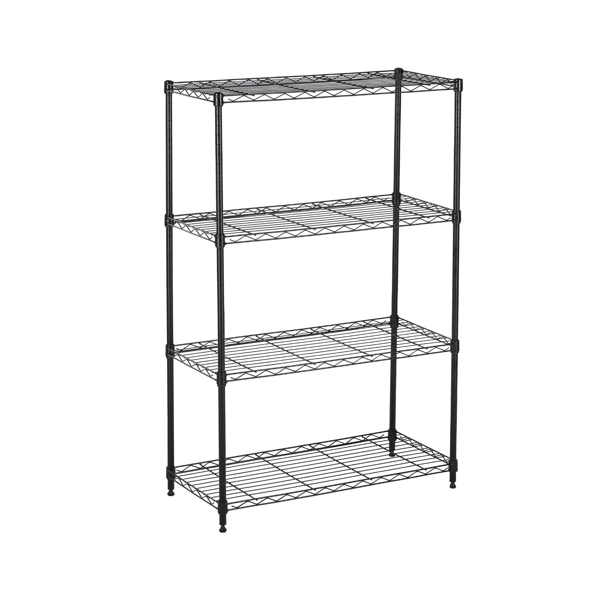 4-Tier Heavy Duty Metal Wire Shelving Unit - 14