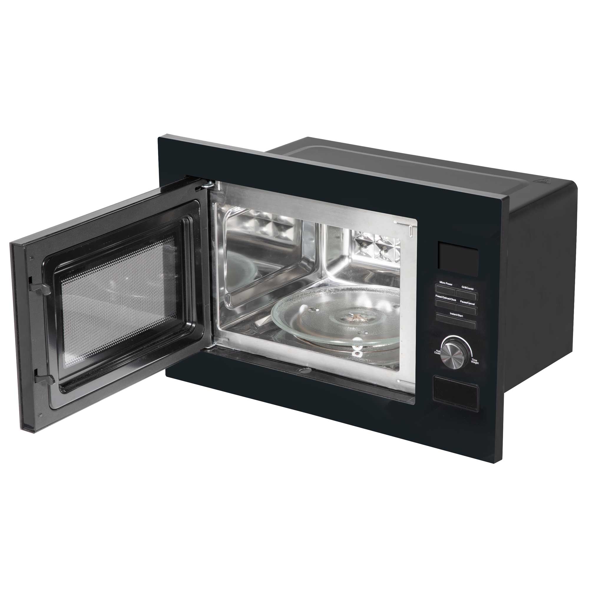 Baridi 25L Built-in Microwave Oven with Grill Function - 900W Power, Sensor Touch Control, Black (DH198) - Perfect for Kitchen, Dorm, Office & Small Spaces