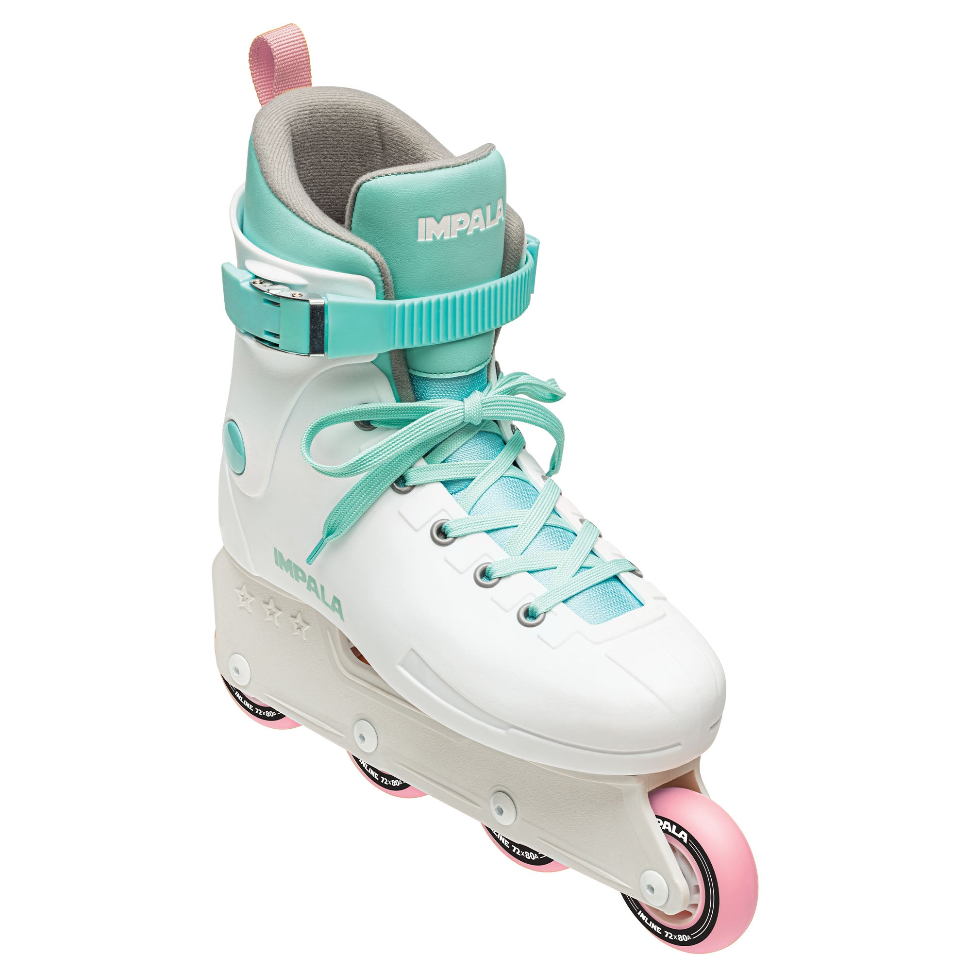 Impala Lightspeed Inline Skates for Adults - White Rollerblades for Outdoor & Indoor Skating, Fitness, Recreation & Roller Hockey
