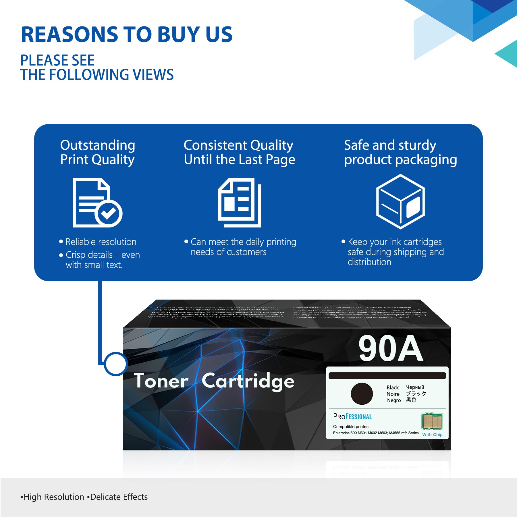 HP CE390A 90A Black Toner Cartridge 2-Pack - Compatible with LaserJet Enterprise 600 M601 M602 M603 M4555 MFP M602x M602n M603dn Series Printers | High-Yield Replacement for 90A CE390X 90X | Perfect for Office & Business Printing Needs