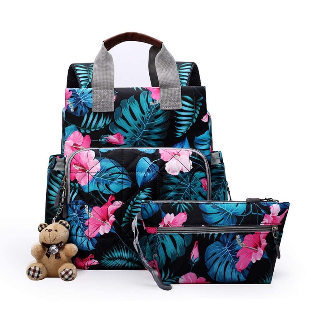 **BVDSG Mummy Bag - Large Waterproof Diaper Backpack for Travel, Multi-Functional Maternity & Baby Essentials Organizer, Fashionable & Spacious (3-Pack) - Perfect for Moms on the Go, Daycare, and Family Outings**