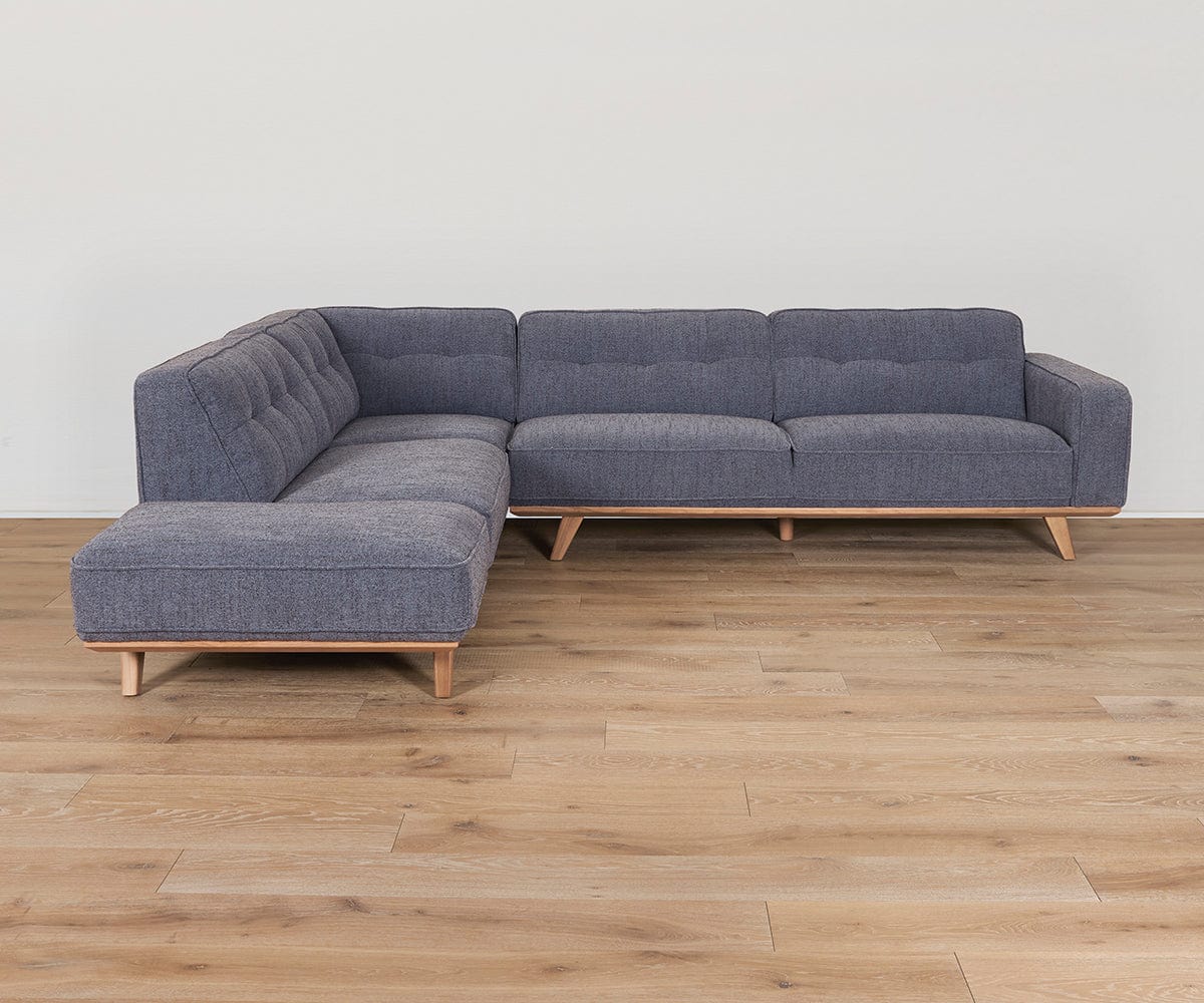 Modern Thora Chaise Sectional Sofa - Comfortable L-Shaped Couch with Reversible Chaise for Living Room, Lounge & Family Room - Perfect for Relaxing & Entertaining