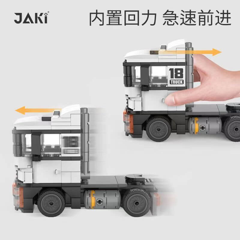 JAKI Pull Back Toy Truck for Kids - Fun and Durable Die-Cast Car for Boys & Girls - Great for Indoor Play, Birthday Gifts, and Collectible Toys