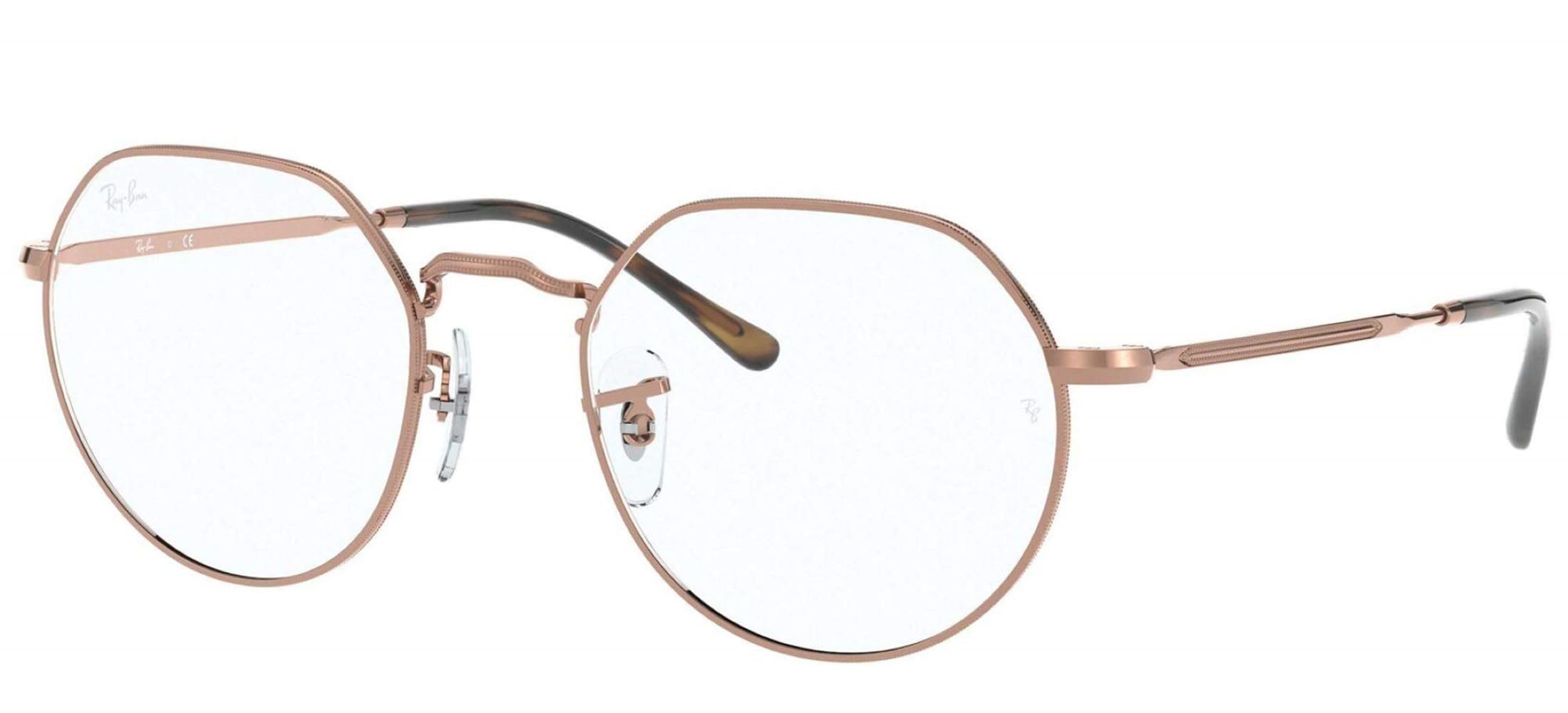 Ray-Ban Rx6465 Jack Round Prescription Eyeglass Frames for Men & Women - Classic Retro Style, Lightweight & Durable - Perfect for Reading, Driving & Everyday Wear