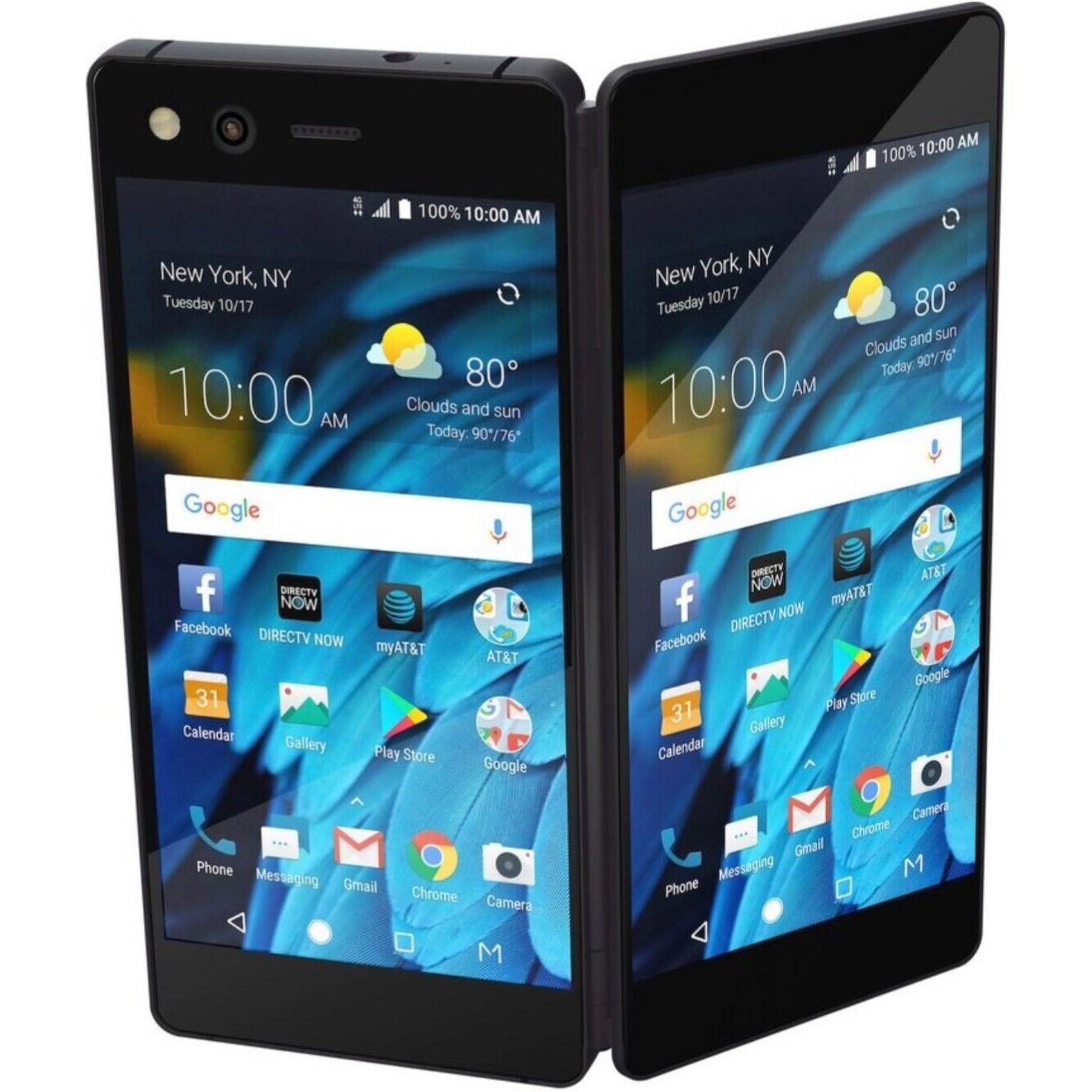 Axon M Z999 ZTE 64GB Unlocked Dual Screen Smartphone for AT&T & GSM Networks - Perfect for Multitasking, Gaming & Productivity on the Go