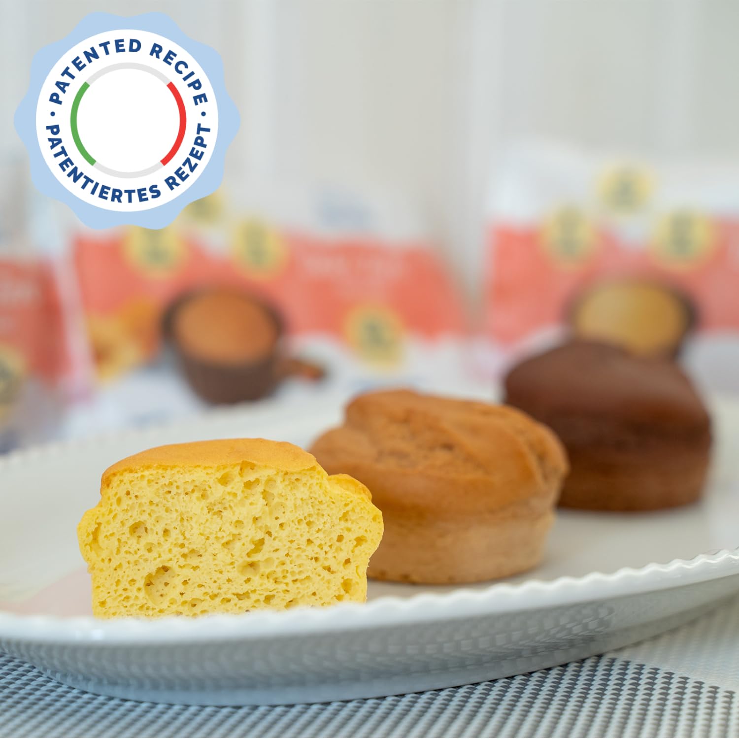 Nuvola Zero - Dolce Zero Vanilla Mini Cakes | Sugar-Free, Carb-Free, Lactose-Free, Gluten-Free | High in Fiber | 12-Pack | Made in Italy | Perfect for Keto Diet, Diabetics & Healthy Snacking