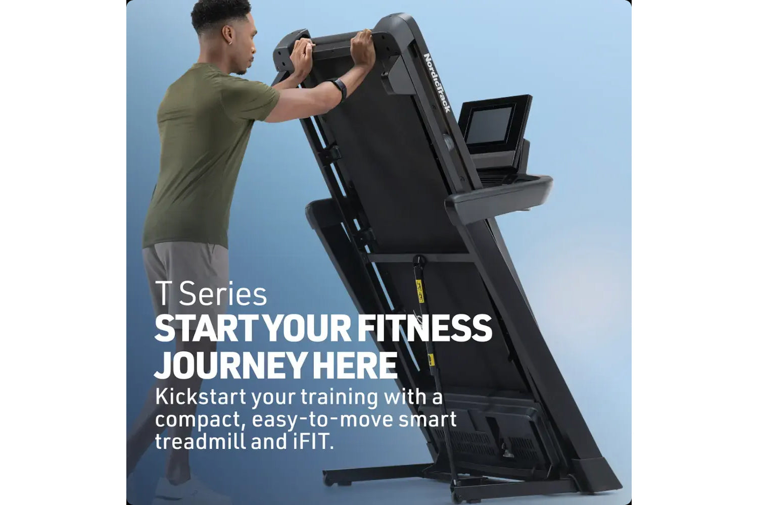 NordicTrack T Series 10 Treadmill - Foldable Home Exercise Equipment for Running & Walking | Perfect for Home Gym, Cardio Workouts & Fitness Training