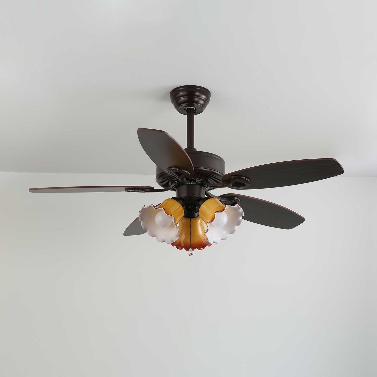 Calantha Bloom Ceiling Fan with Light Kit - Modern Flush Mount LED Fan for Bedroom, Living Room & Office - Quiet Reversible Motor, Remote Control, Energy Efficient