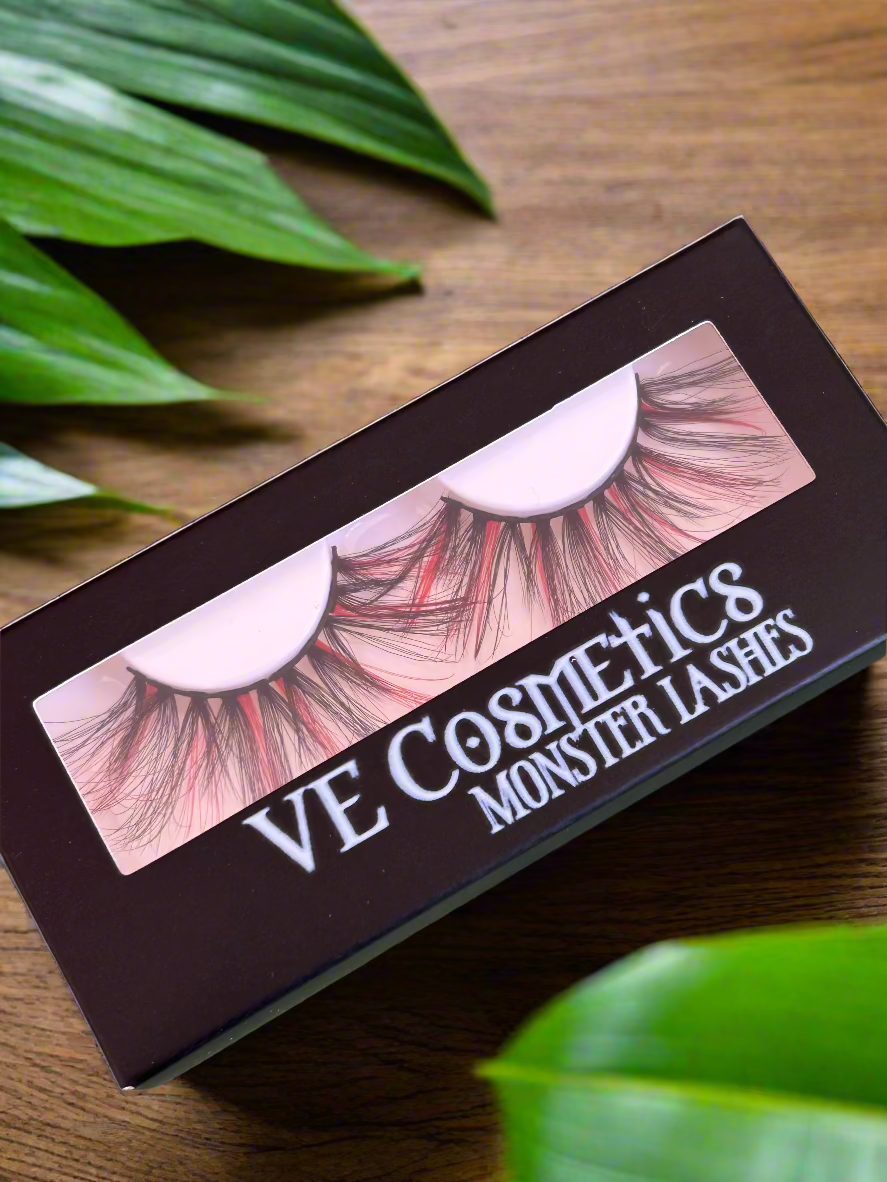 Monster Lashes - Non-Magnetic False Eyelashes for Dramatic Eye Makeup | Perfect for Halloween, Cosplay & Special Events
