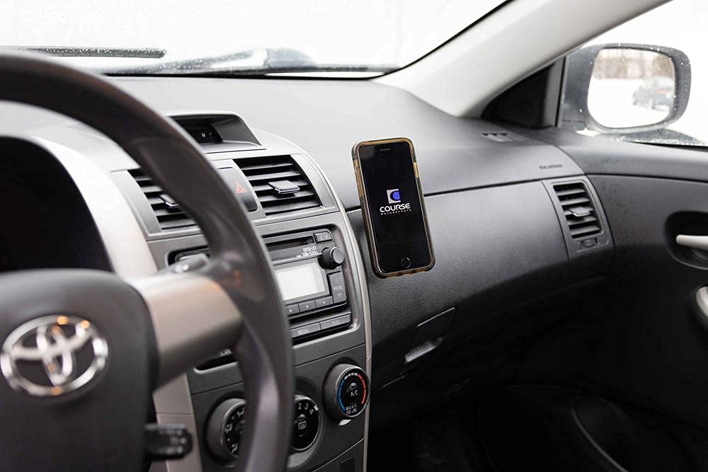 Course Motorsports DirectFit Automatic Gripping Wireless Charger & Phone Holder for Toyota Corolla 2009-2013 - Black | Car Mount for Safe Driving & Hands-Free Navigation