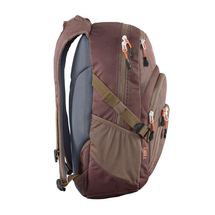 Caribee CHILL 28L Cooler Backpack - Insulated Lunch Bag for Hiking, Camping & Beach - Durable Brown Backpack Cooler for Outdoor Adventures