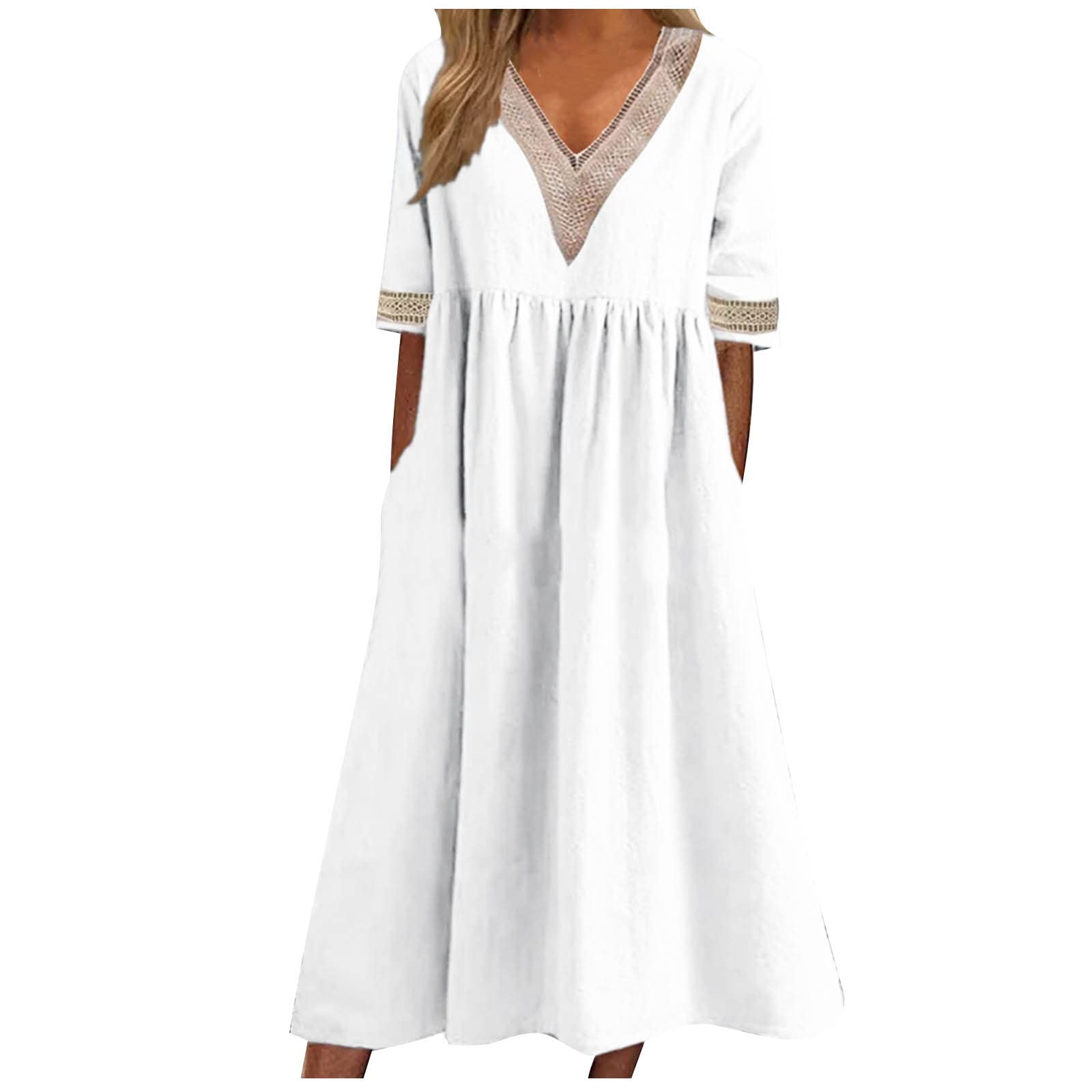 Oelaio Women's Plus Size Summer Party Dresses - Flowy Sun Dresses for Beach Vacations, Prom & Special Occasions | Casual & Formal Wear for Ladies