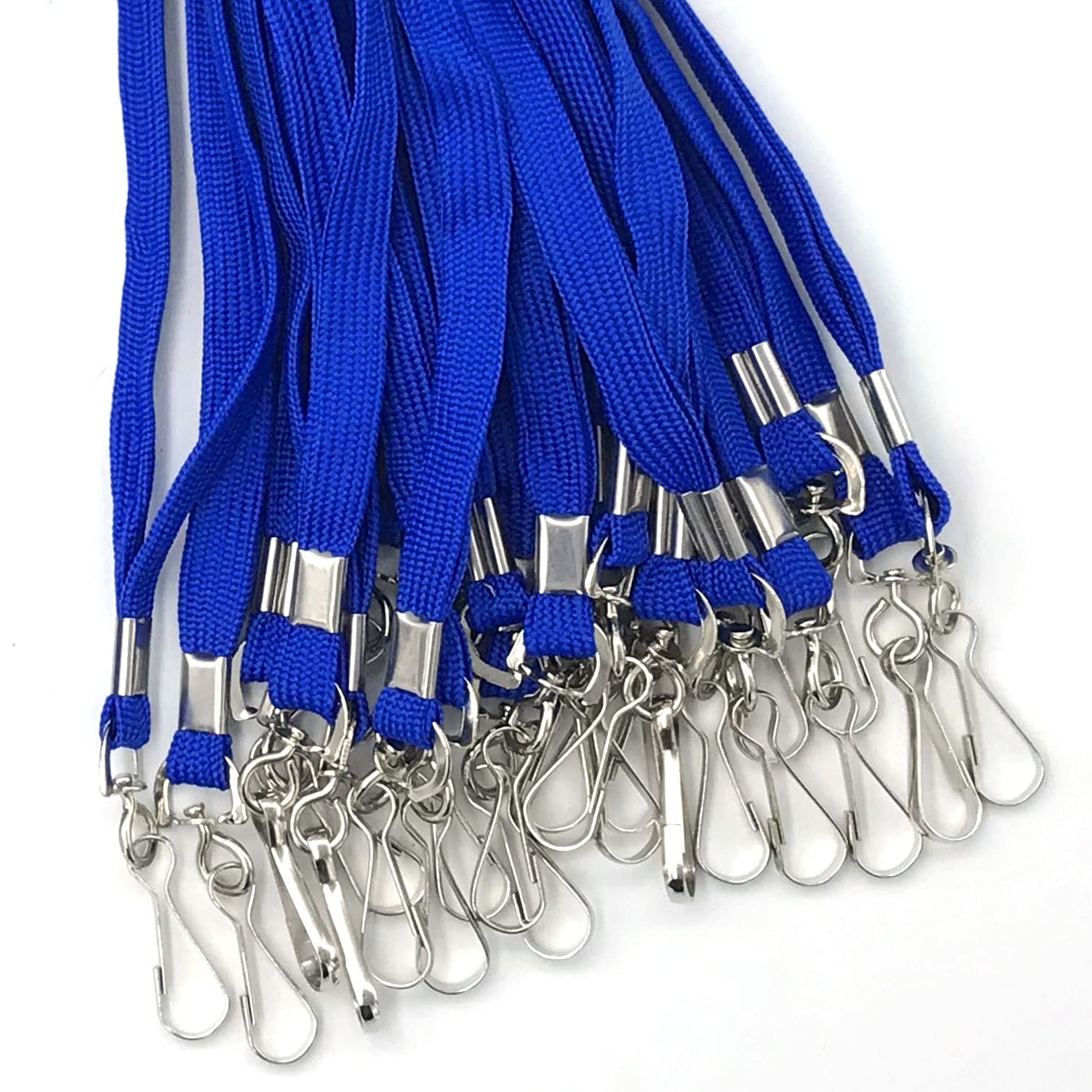Beebel 100 Pack Purple Lanyards with Swivel Hooks for ID Badges - Office & Event Use