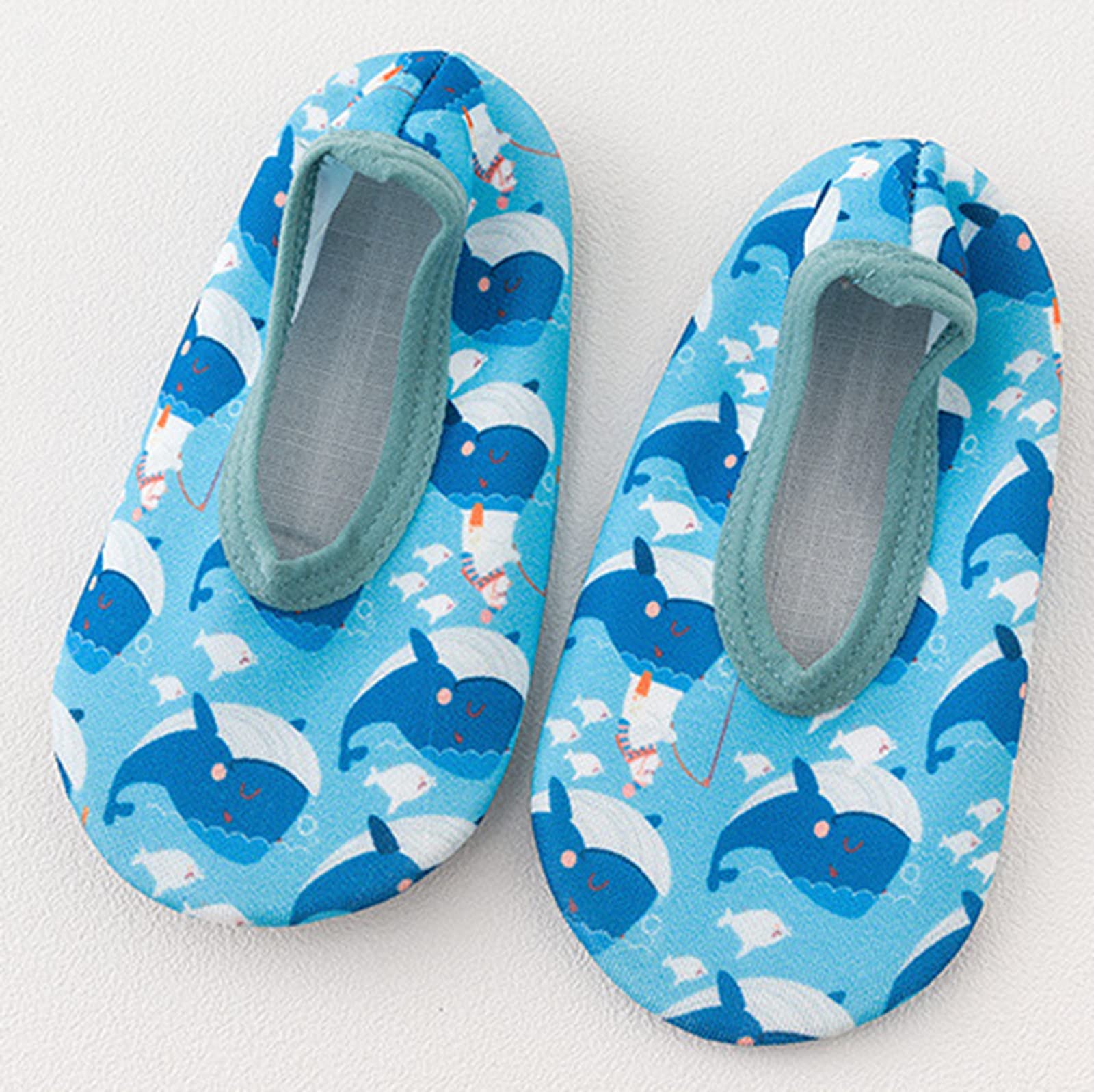 **Gaoqi Baby Water Shoes for Boys & Girls - Non-Slip Barefoot Aqua Socks with Cartoon Design - Perfect for Swimming, Beach, Pool & Outdoor Play**