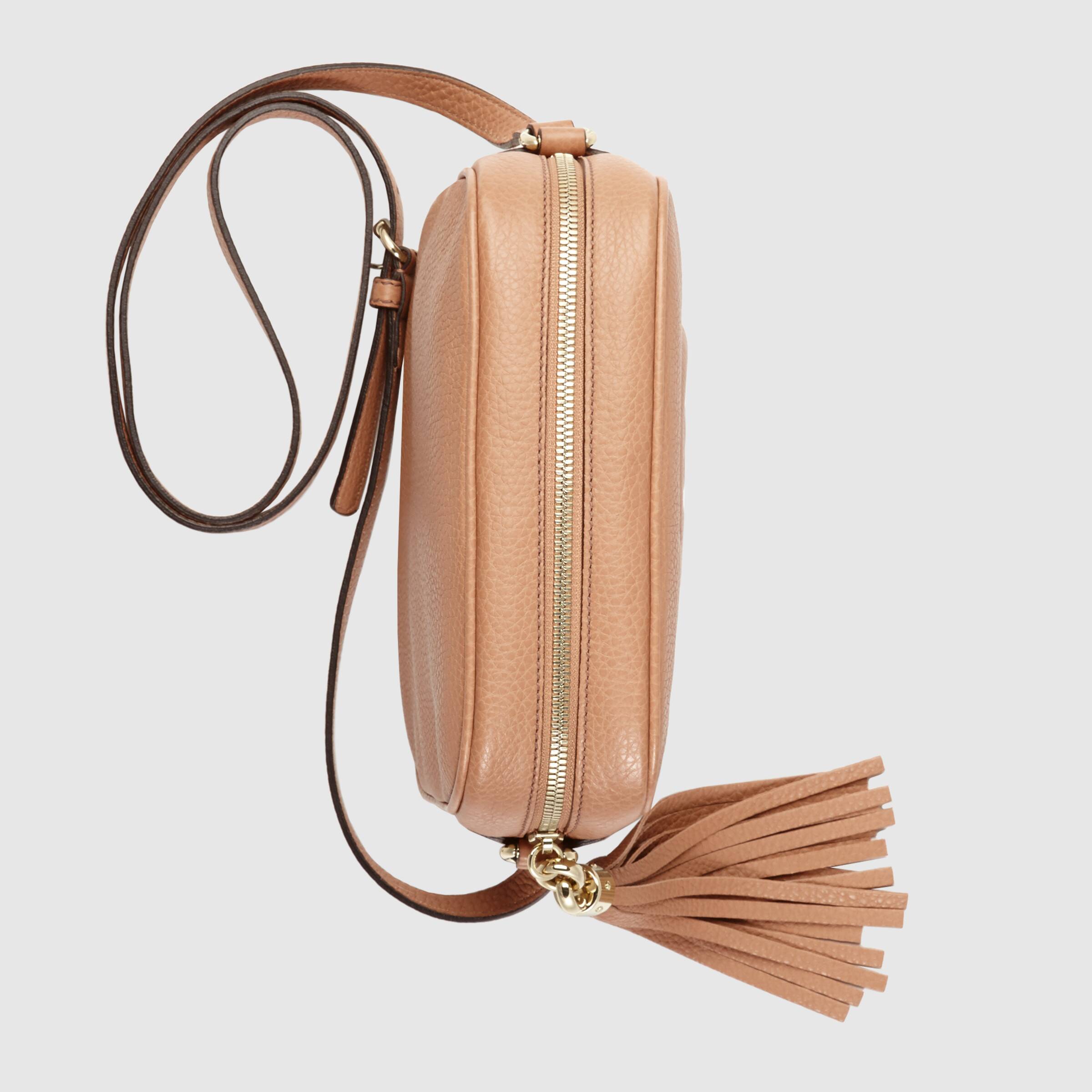 Gucci Soho Small Leather Disco Bag in Rose Beige | Crossbody Purse for Women | Perfect for Date Night, Parties & Everyday Use