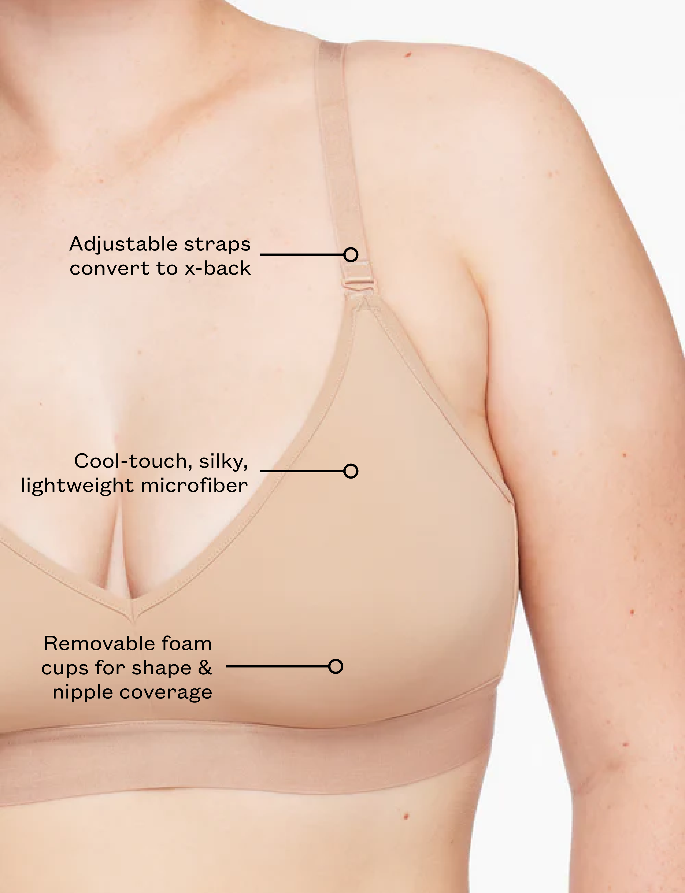24/7® Classic Wireless Bralette - Comfortable Seamless Bra for Women - Perfect for Yoga, Sleep & Everyday Wear
