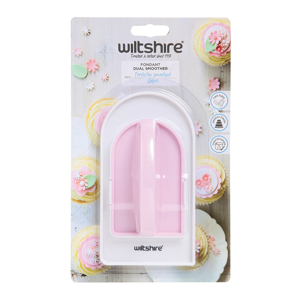 Professional Fondant Dual Smoother - 2-in-1 Cake Decorating Tool for Smooth Icing & Sharp Edges - Perfect for Wedding Cakes, Birthday Cakes & Fondant Crafts