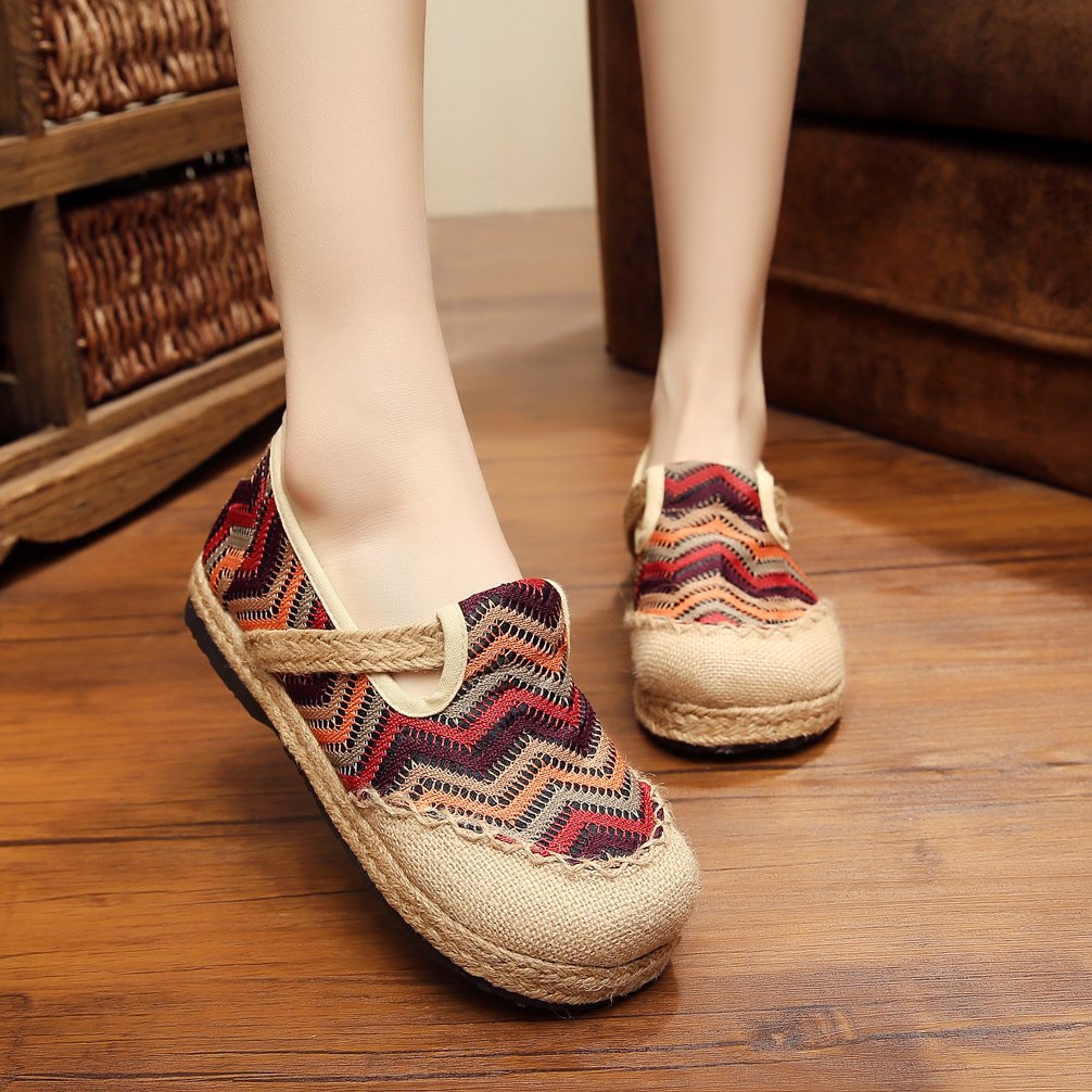 Comfortable Women's Loafers - Anti-Slip Mesh & Canvas Slip-On Flats in 7 Colors | Perfect for Work, Travel & Casual Outfits