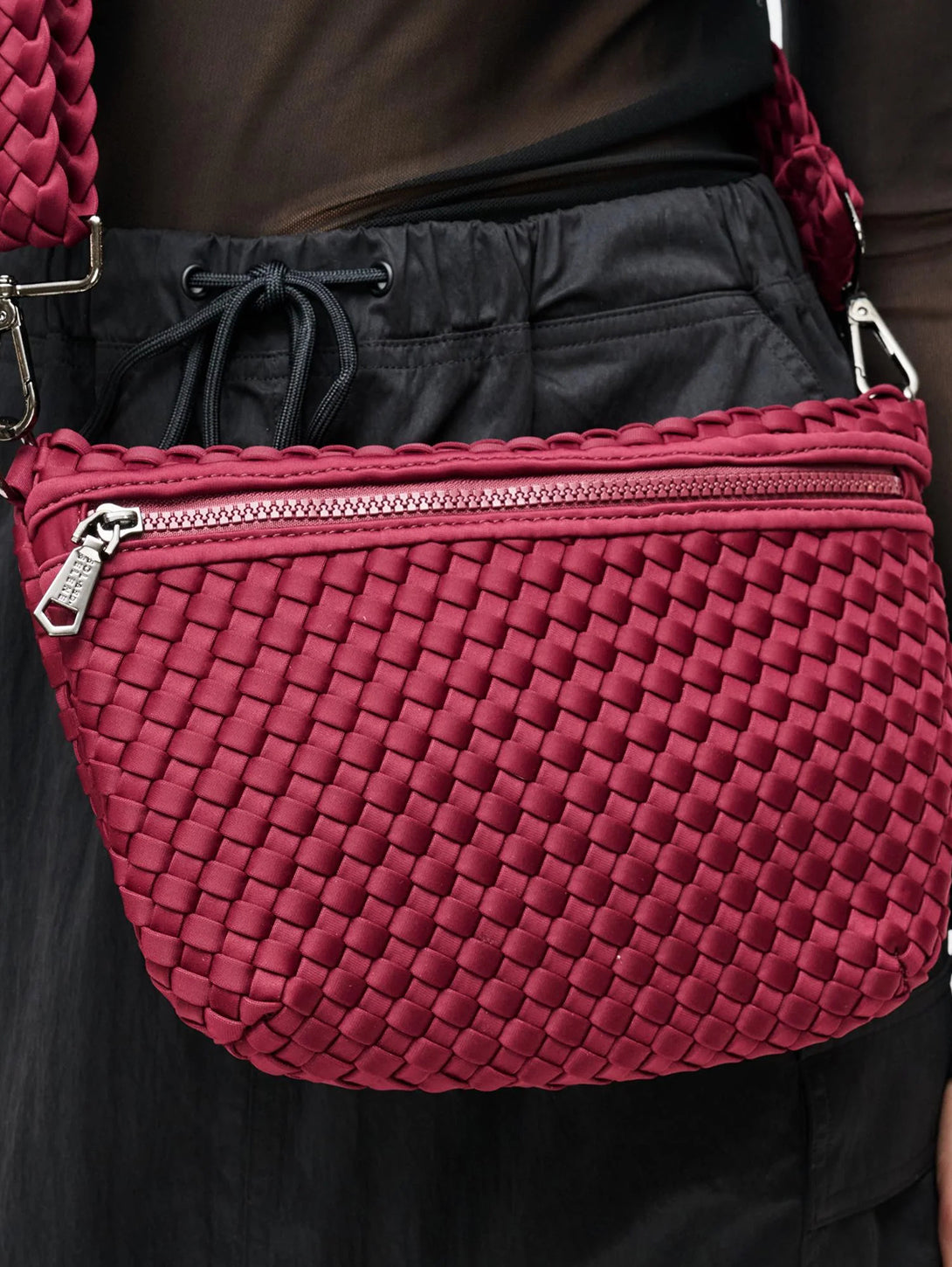 Ethereal Belt Bag - Stylish Crossbody Fanny Pack for Women & Men - Wine Red - Perfect for Travel, Hiking, Concerts & Everyday Use