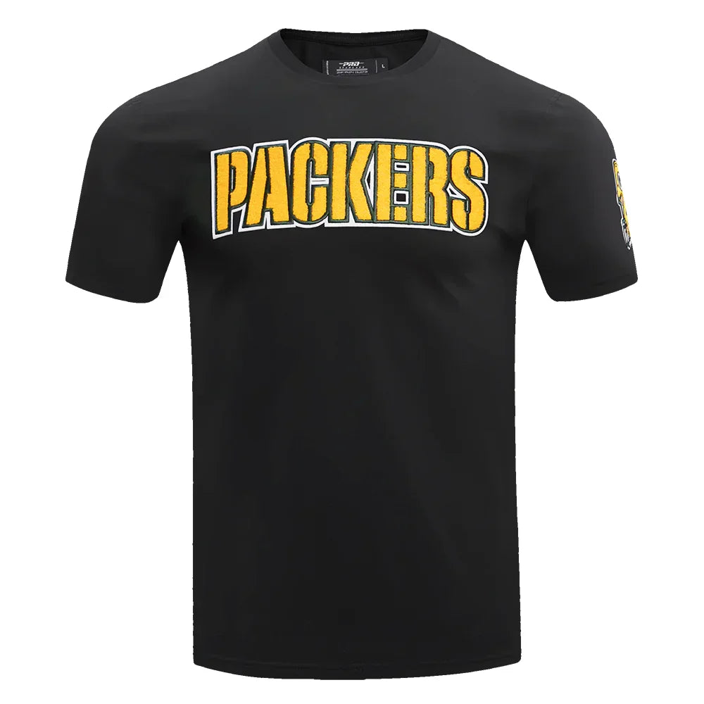 Green Bay Packers Men's Classic Chenille Tee Shirt | NFL Football Fan Apparel | Game Day & Casual Wear